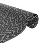 vidaXL Tapis d'extérieur ARAKIL Noir et gris 250 x 500 cm PP