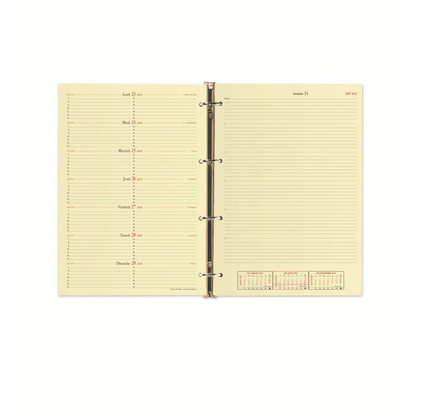 Recharge Agenda Organiseur TIMER 29 NOTES FR 21 x 29 cm QUOVADIS