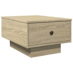 vidaXL Table basse chêne sonoma 60x45x31 cm bois d'ingénierie