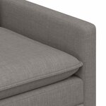 vidaXL Canapé Taupe 126 x 81 x 87 5 cm Tissu