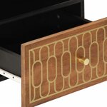 vidaXL Tables de chevet 2 Pièces 40x33x46 cm Bois de manguier solide