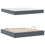 vidaXL Lit avec rangement et matelas Gris foncé 180 x 200 cm Velours