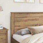 vidaXL Tête de lit Chêne artisanal 200 cm Bois d'ingénierie