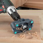 wolfcraft Guide de perçage mobile pour foreuse et perceuse à cylindre