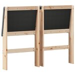 vidaXL Tête de lit capitonnée Gris foncé 120 cm Pin massif