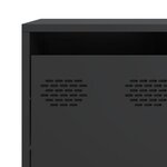 vidaXL Buffet noir 135x39x103 5 cm acier laminé à froid