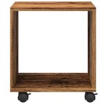 vidaXL Armoire à roulettes vieux bois 37x33x42 5 cm bois d'ingénierie