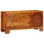 vidaXL Meuble TV multicolore 90x30x45 bois massif d'acacia