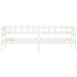 vidaXL Lit de jour sans matelas blanc 80x200 cm bois de pin massif