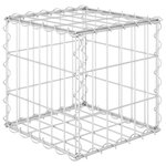 vidaXL Lit surélevé cube à gabion Fil d'acier 30x30x30 cm