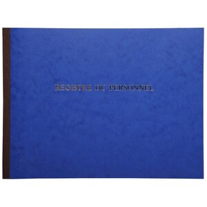 Registre du Personnel - Dim. : 24 x 32 cm, 40 pages