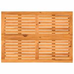 vidaXL Table de jardin avec dessus en bois d'acacia beige 105x75x72 cm