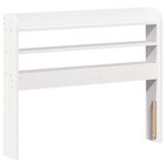 vidaXL Cadre de lit sans matelas blanc 100x200 cm bois de pin massif