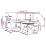 vidaXL Ensemble de canapés d'extérieur 5 pc Blanc et Beige