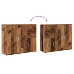 vidaXL Buffet vieux bois 91x29 5x75 cm bois d'ingénierie