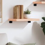 vidaXL Étagère murale 40x30x(2-4) cm bois de chêne massif non traité