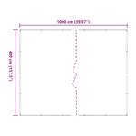 vidaXL Couverture pour plantes Transparent 4 x 10 m PE
