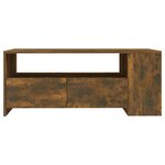vidaXL Table basse chêne fumé 102x55x42 cm bois d'ingénierie