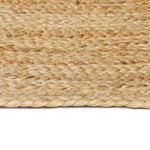 vidaXL Tapis de surface Rectangulaire Marron 80 x 150 cm Jute
