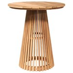 vidaXL Table de jardin pour repas Marron 70 x 70 x 75 cm