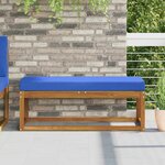 vidaXL Coussin de Siège d'Extérieur Bleu royal 111 5 x 40 x 8 cm