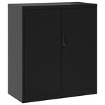 vidaXL Classeur noir 79x40x90 cm acier