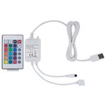 vidaXL Cadre de lit avec LED Blanc Similicuir 140 x 200 cm
