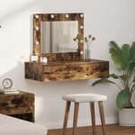 vidaXL Table de Toilette Marron 83 x 40 x 70 cm Bois d'ingénierie