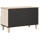 vidaXL Meuble TV Blanc 70 x 33 x 46 cm bois de manguier massif