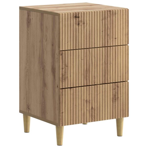 vidaXL Cabinet de chevet avec tiroir Chêne artisanal 43 x 41 x 66 5 cm