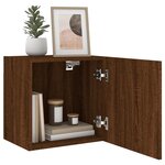 vidaXL Meuble TV mural chêne marron 40 5x30x40 cm bois d'ingénierie