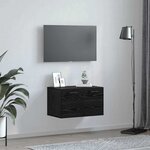 vidaXL Meuble mural Chêne noir 60 x 36.5 x 35 cm Bois d'ingénierie