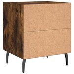 vidaXL Tables de chevet 2Pièces chêne fumé 40x35x47 5cm bois d’ingénierie