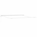 vidaXL Cadre d'auvent Blanc 400 × 350 cm Aluminium