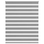 vidaXL Store vénitien Zebra 140 9 x 175 cm  largeur du tissu 136 7 cm  gris