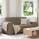 Canapé Loveseat vidaXL Cappuccino 140 cm en simili cuir
