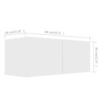 vidaXL Ensemble de meubles TV 8 Pièces Blanc Bois d'ingénierie