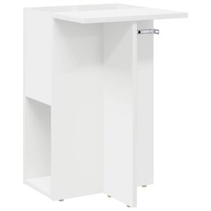 vidaXL Table d'appoint Blanc 35 x 40 x 55 cm Bois d'ingénierie
