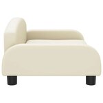 vidaXL Canapé pour enfants crème 70x45x30 cm similicuir