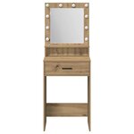 vidaXL Coiffeuse chêne artisanal 50 x 41 x 135 cm Bois d'ingénierie