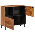 vidaXL Buffet avec stockage Finition Acacia Brun 80 x 33 x 75 cm