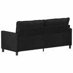 vidaXL Canapé Noir 196 x 81 x 87 5 cm Velours