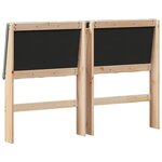 vidaXL Tête de lit capitonnée Gris foncé 135 cm Pin massif