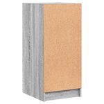 vidaXL Armoire latérale avec portes en verre sonoma gris 35x37x75 5 cm