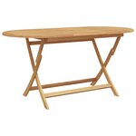 Ensemble de repas de jardin pliant 7 pièces en teck massif vidaXL