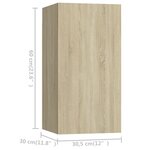 vidaXL Ensemble de meuble TV 6 Pièces Chêne sonoma Bois d'ingénierie