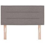 vidaXL Tête de lit LED avec bandes LED Taupe 100 cm tissu