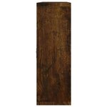 vidaXL Étagère murale 8 compartiments Chêne fumé