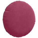 vidaXL Coussins de siège 2 Pièces Bordeaux Ø 40 x 13 cm Velours