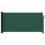 vidaXL Auvent latéral rétractable vert foncé 100x300 cm